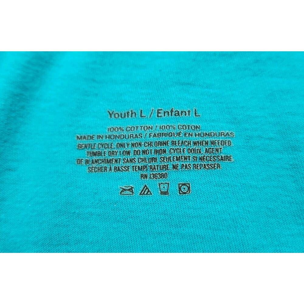 Miami Dolphins Youth Large T-Shirt Aqua Teal Victory Arch Graphic Tee NFL Kids - Picture 7 of 7